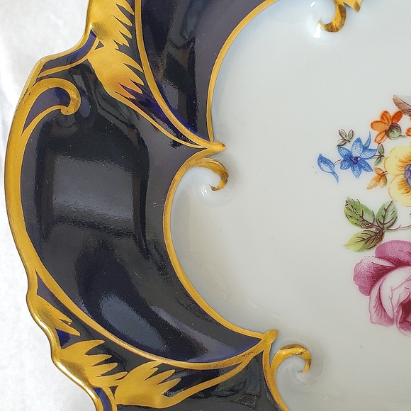 Fine Porcelain JlMenau Graf Von Henneberg Pedestal Compote Bowl/ Candy Dish - Picture 5 of 8